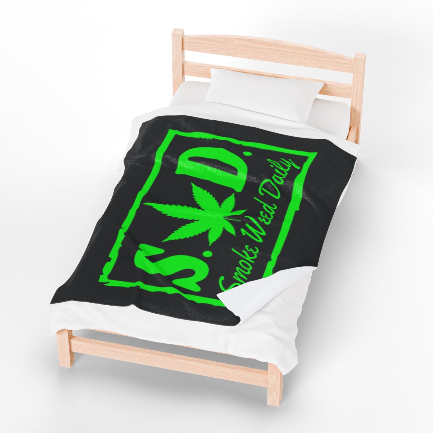 "Smoke Weed Daily"- Velveteen Plush Blanket
