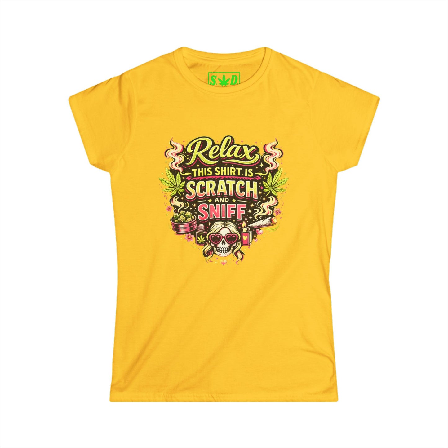 Relax This Shirt Is Scratch and Sniff- S.W.D. Graphic Tee (Women’s)