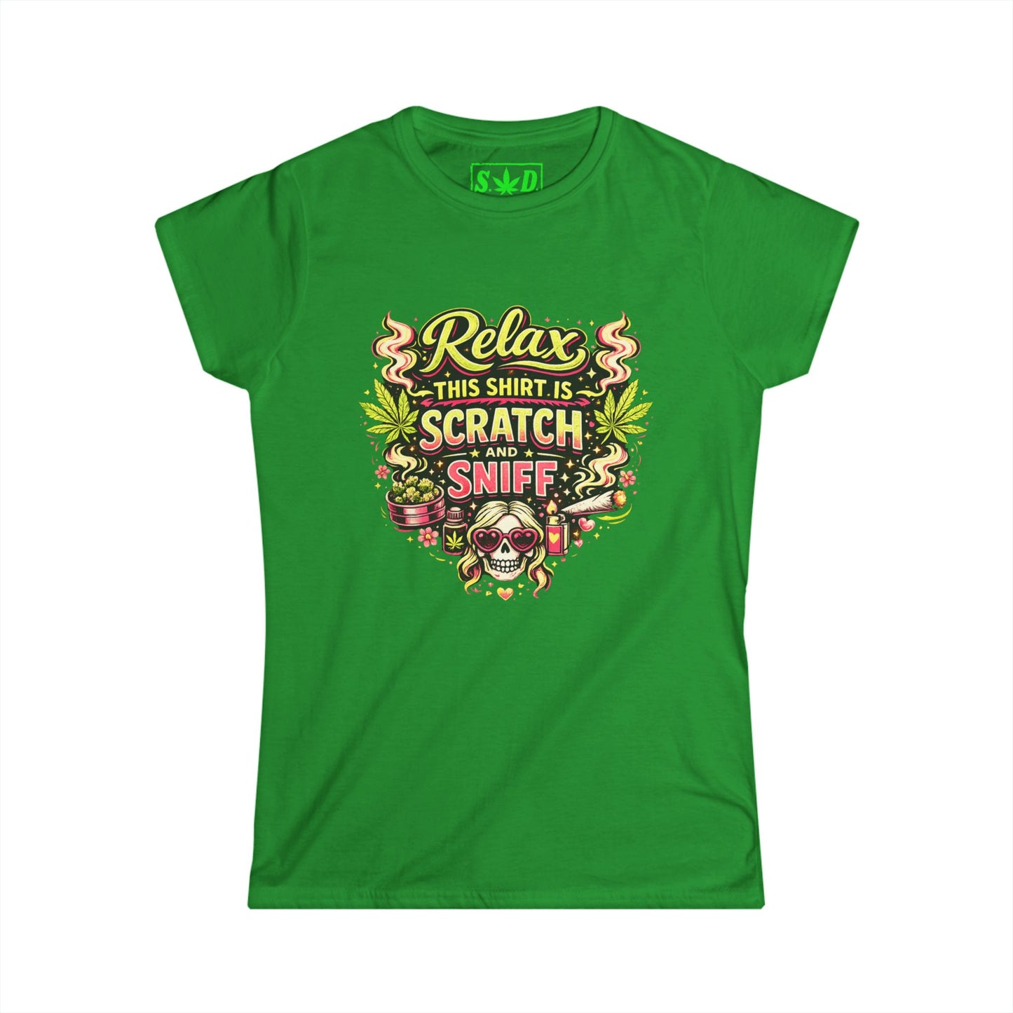 Relax This Shirt Is Scratch and Sniff- S.W.D. Graphic Tee (Women’s)