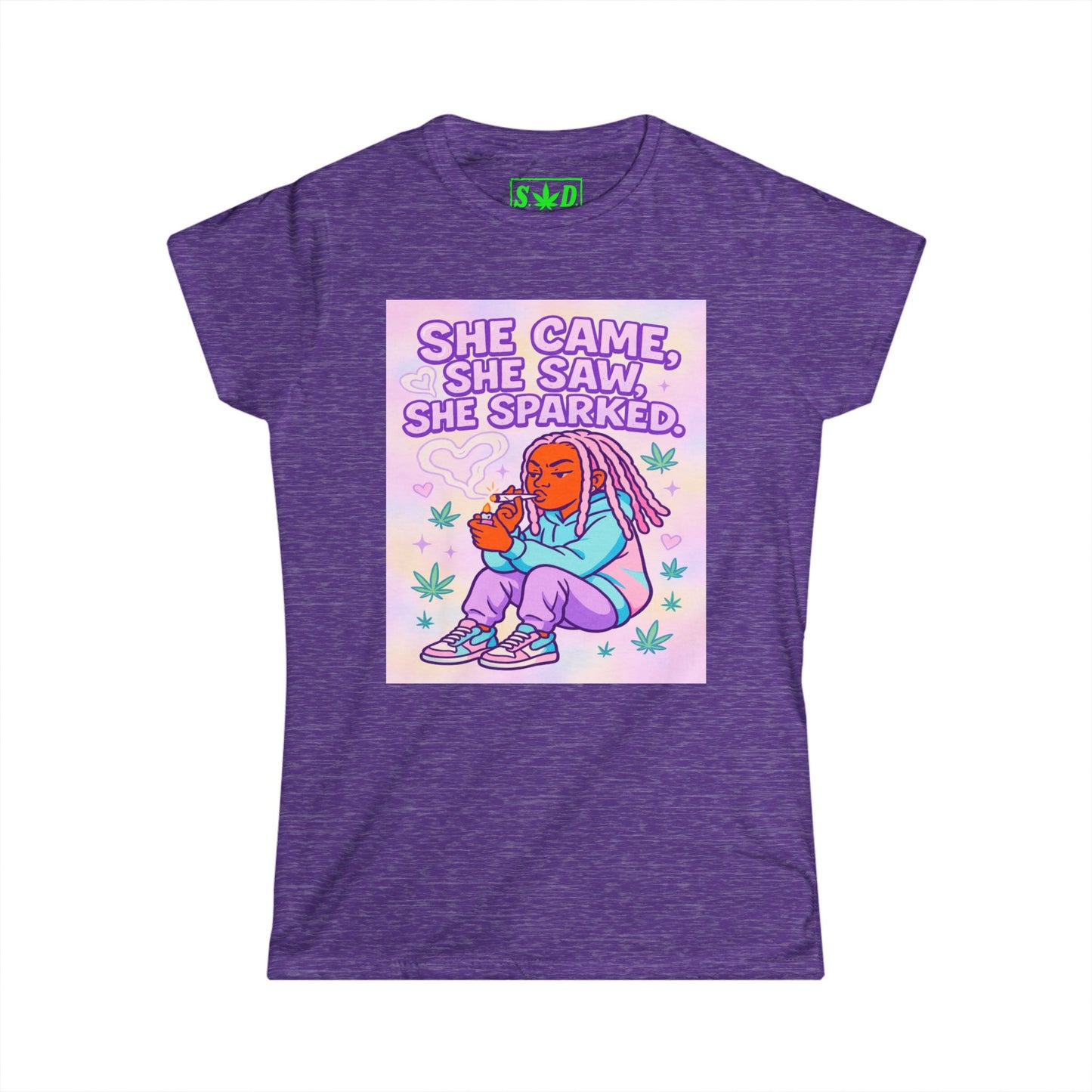 "She Came, She Saw, She Sparked"- Women's T-Shirt