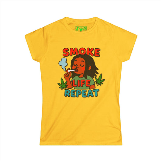 "Smoke Life Repeat"- S.W.D. Women's T-Shirt