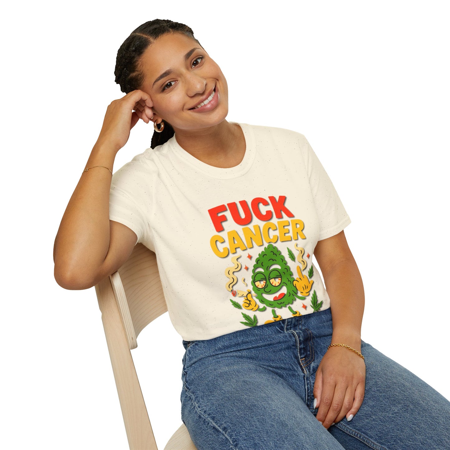 "Fuck Cancer" Cancer Support Shirt- Unisex T-Shirt