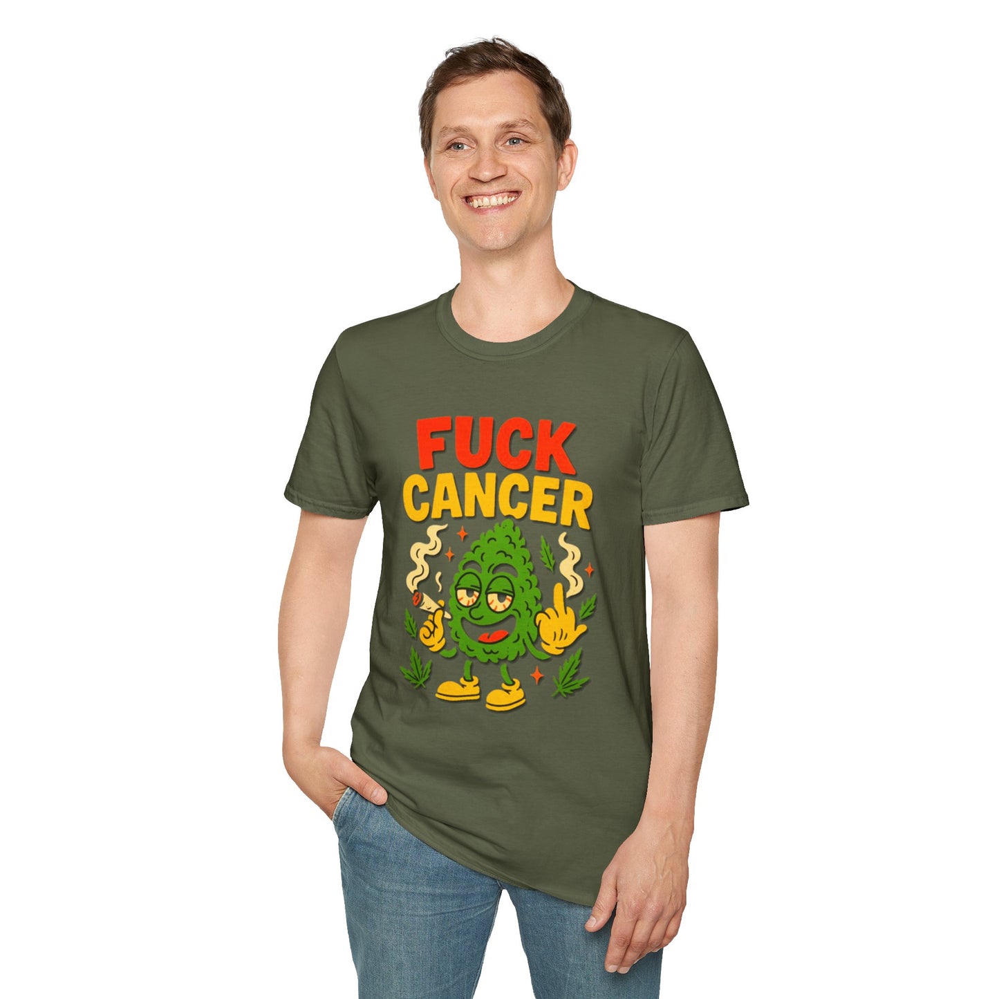 "Fuck Cancer" Cancer Support Shirt- Unisex T-Shirt