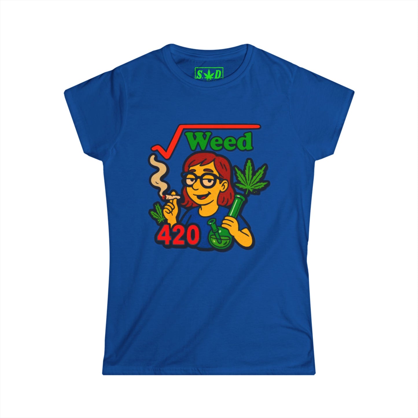 "Square Root of Weed=420"-S.W.D. Women’s Tee