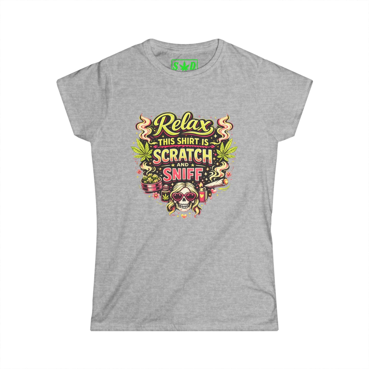 Relax This Shirt Is Scratch and Sniff- S.W.D. Graphic Tee (Women’s)