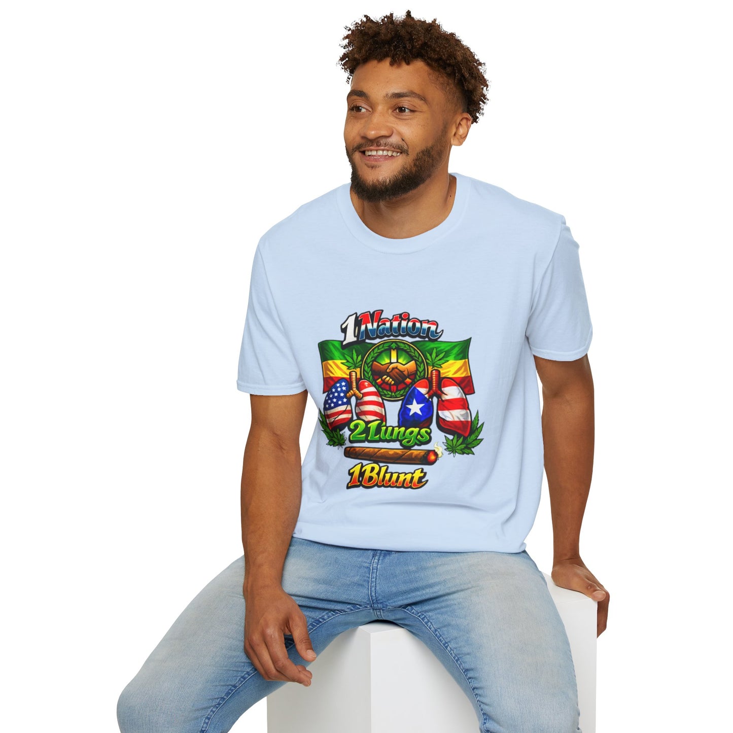 1 Nation 2 Lungs 1 Blunt- S.W.D. T-Shirt