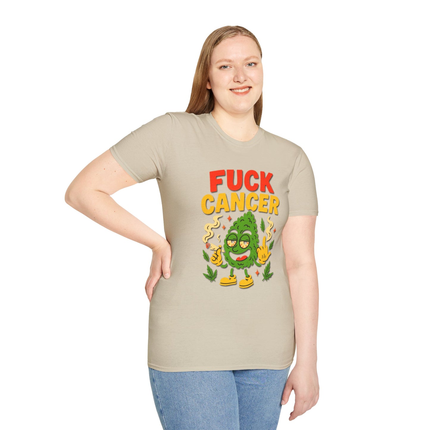 "Fuck Cancer" Cancer Support Shirt- Unisex T-Shirt