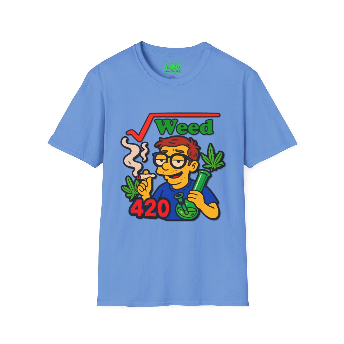 "Square Root of Weed=420"- S.W.D. T-Shirt