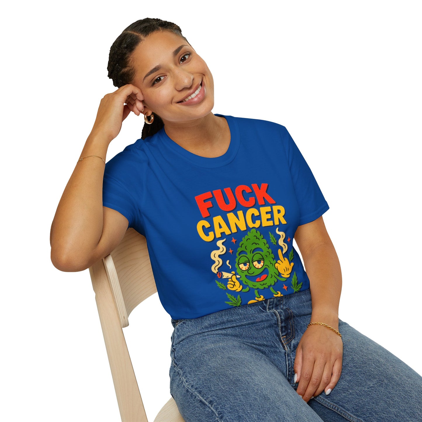 "Fuck Cancer" Cancer Support Shirt- Unisex T-Shirt