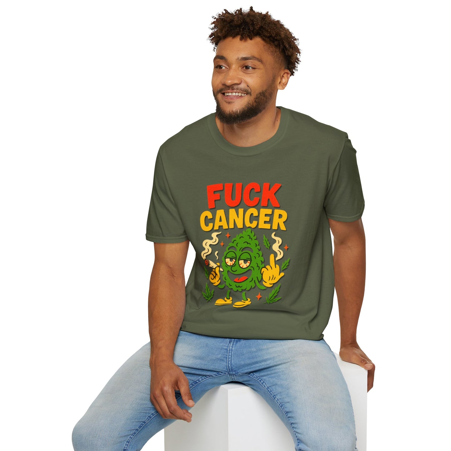 "Fuck Cancer" Cancer Support Shirt- Unisex T-Shirt