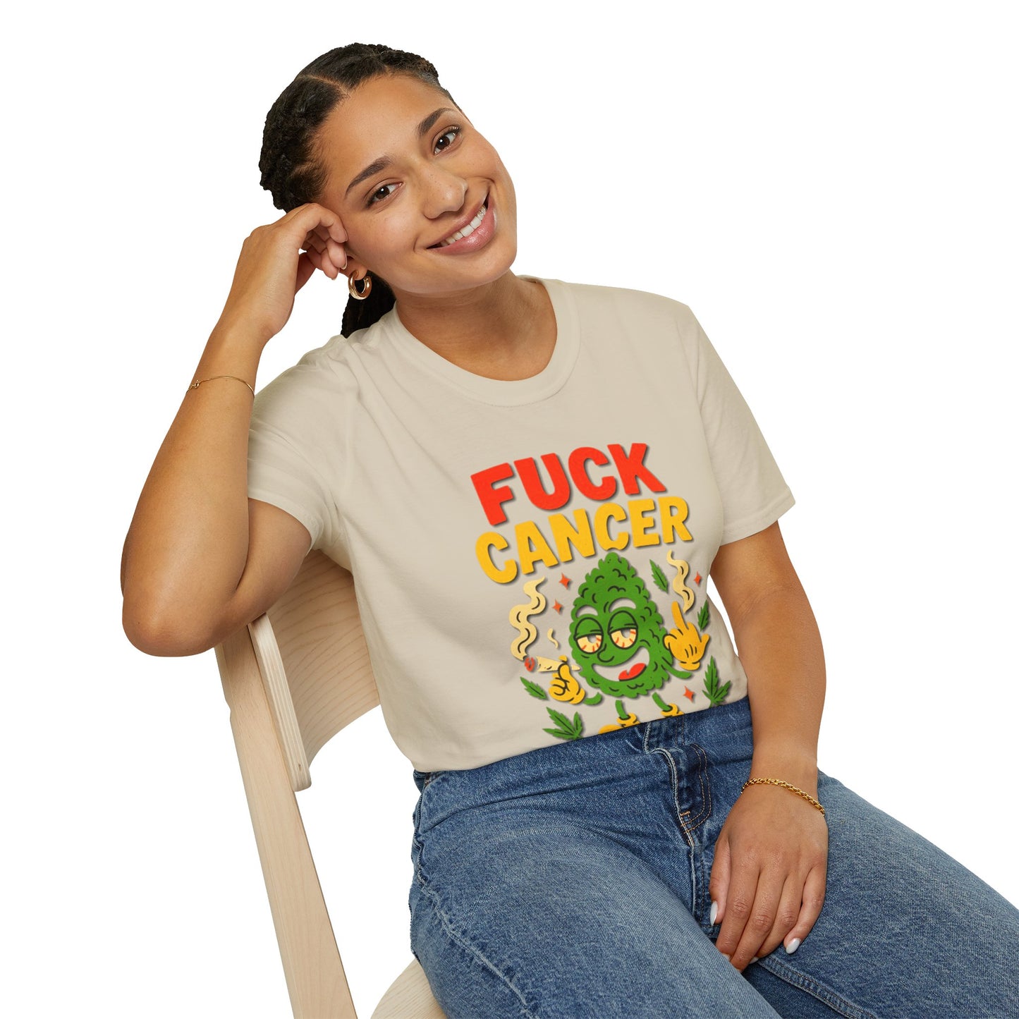 "Fuck Cancer" Cancer Support Shirt- Unisex T-Shirt