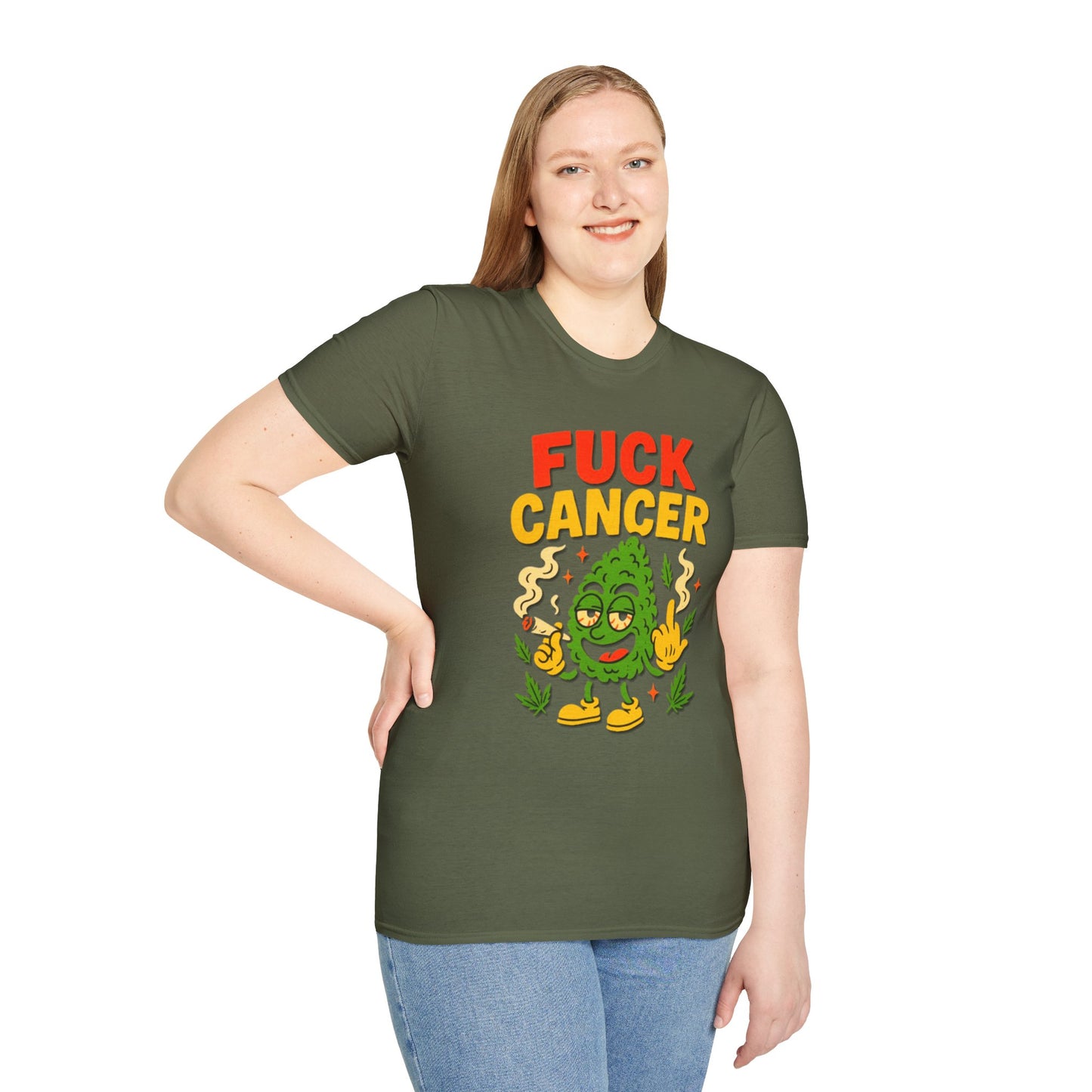 "Fuck Cancer" Cancer Support Shirt- Unisex T-Shirt