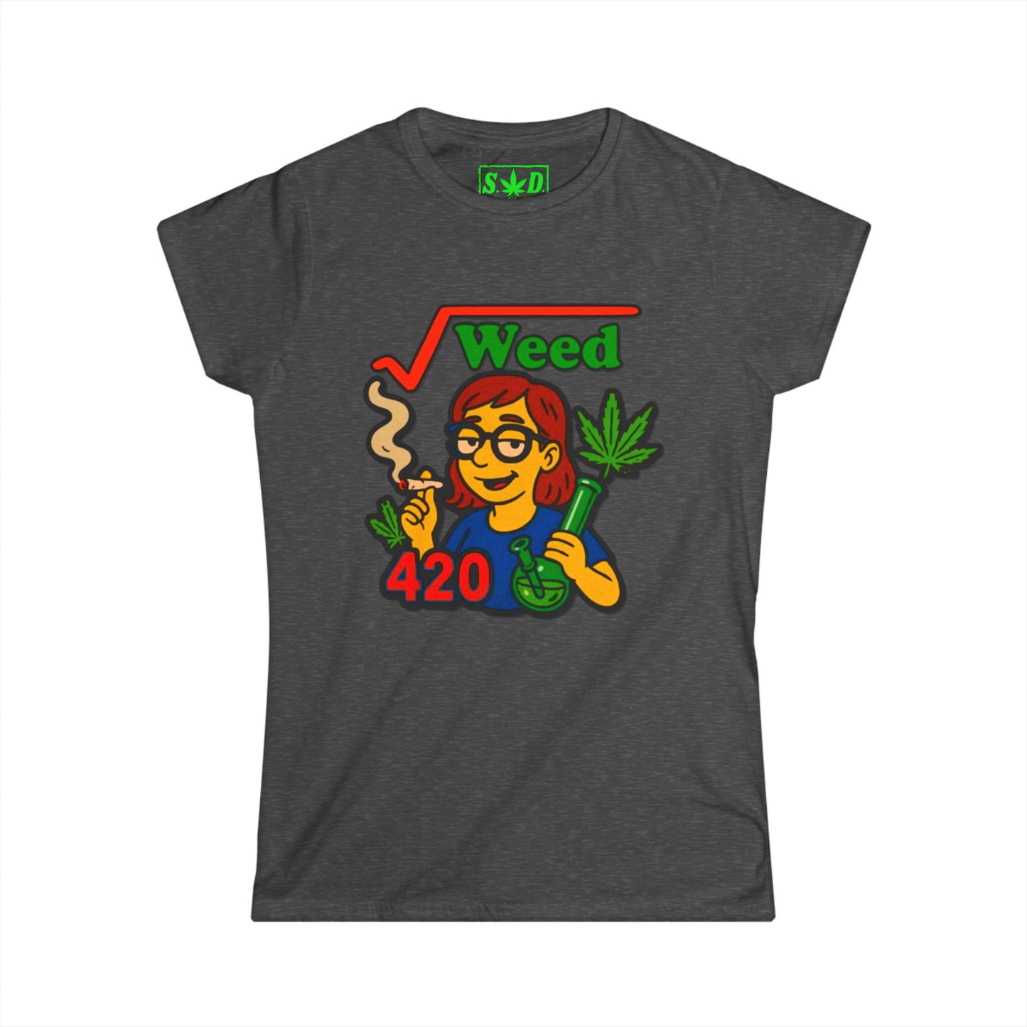 "Square Root of Weed=420"-S.W.D. Women’s Tee