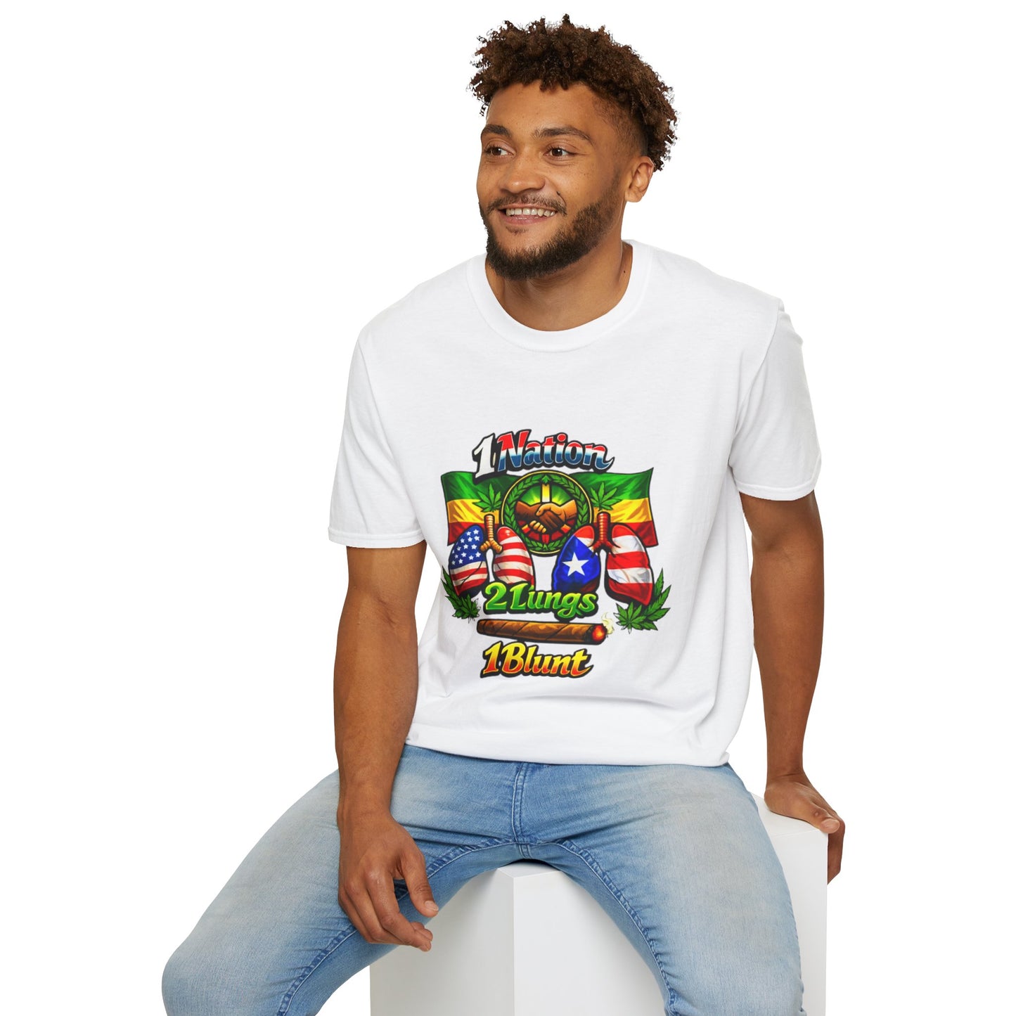 1 Nation 2 Lungs 1 Blunt- S.W.D. T-Shirt