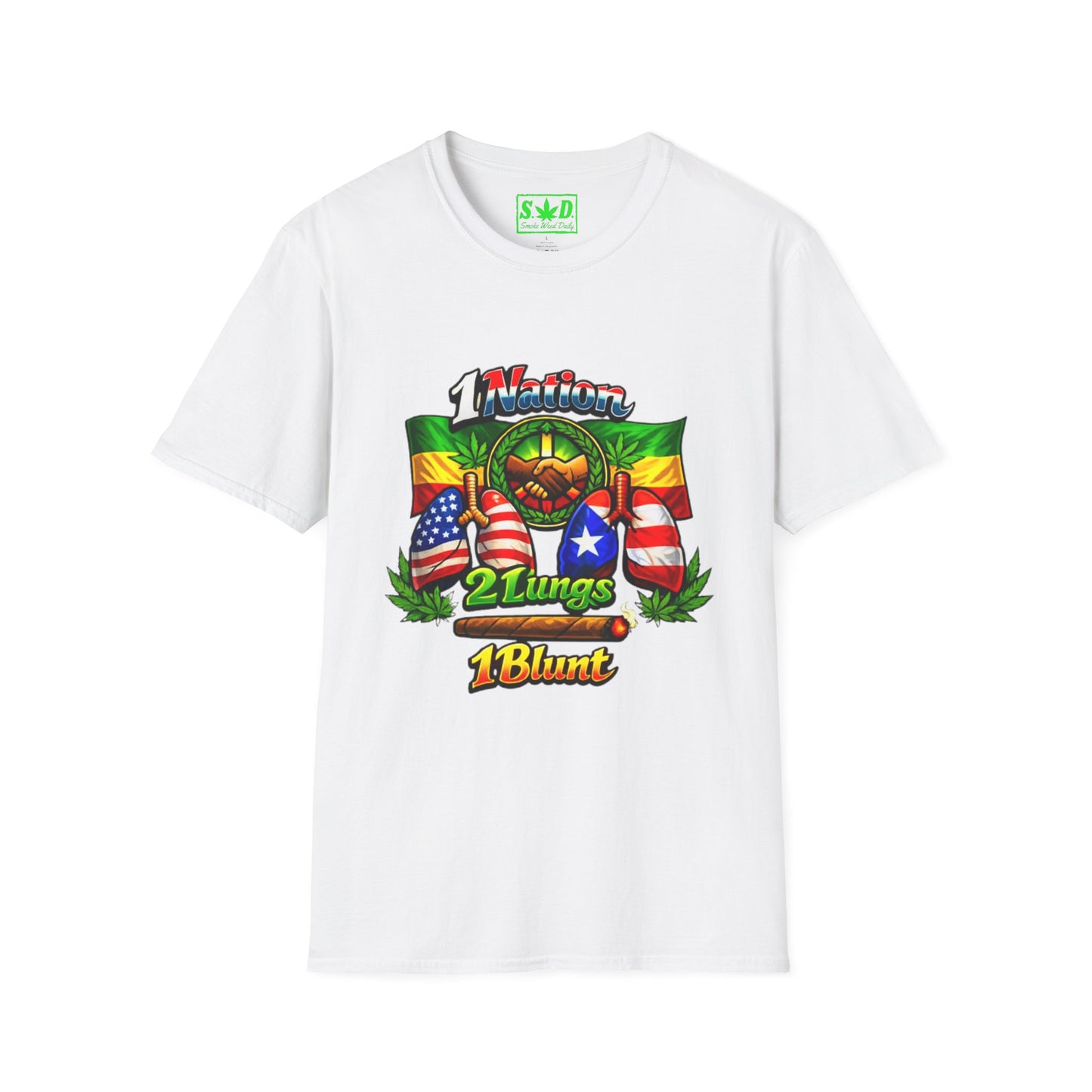 1 Nation 2 Lungs 1 Blunt- S.W.D. T-Shirt