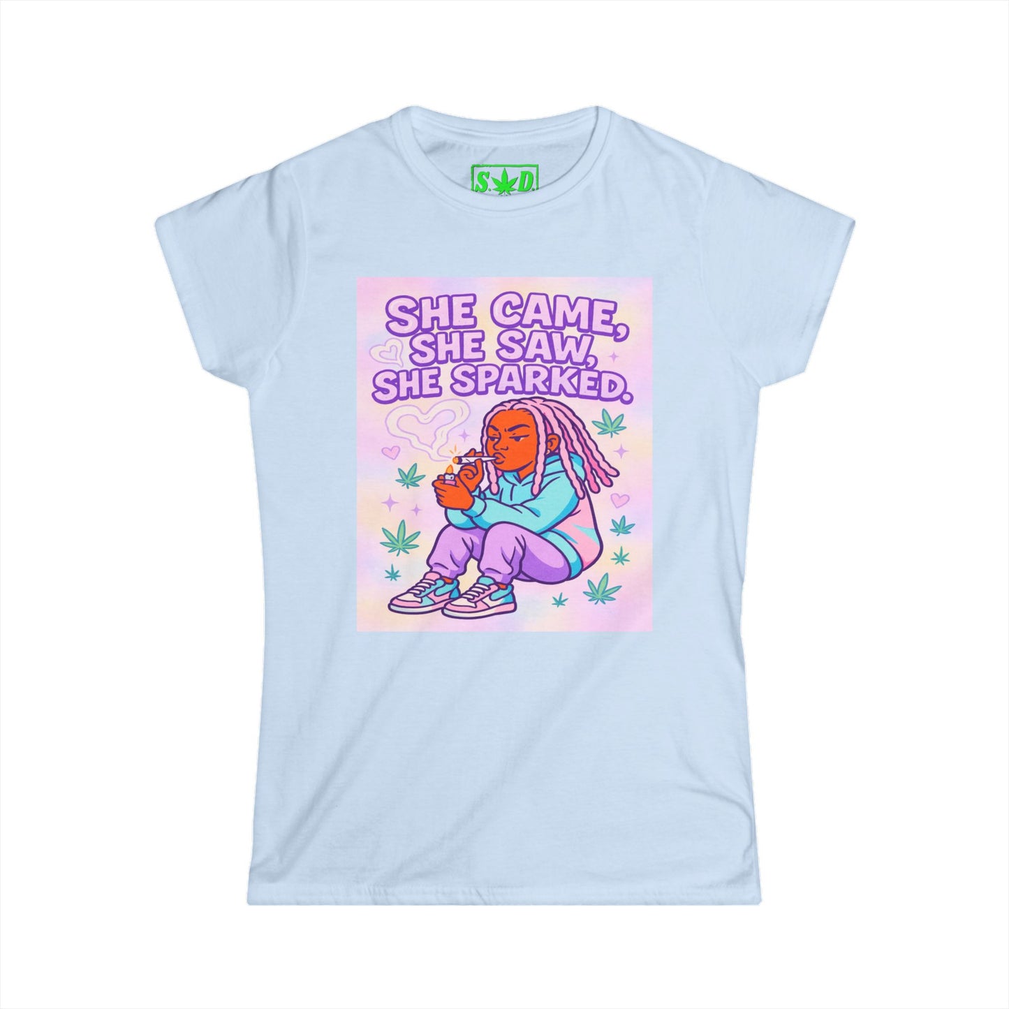 "She Came, She Saw, She Sparked"- Women's T-Shirt