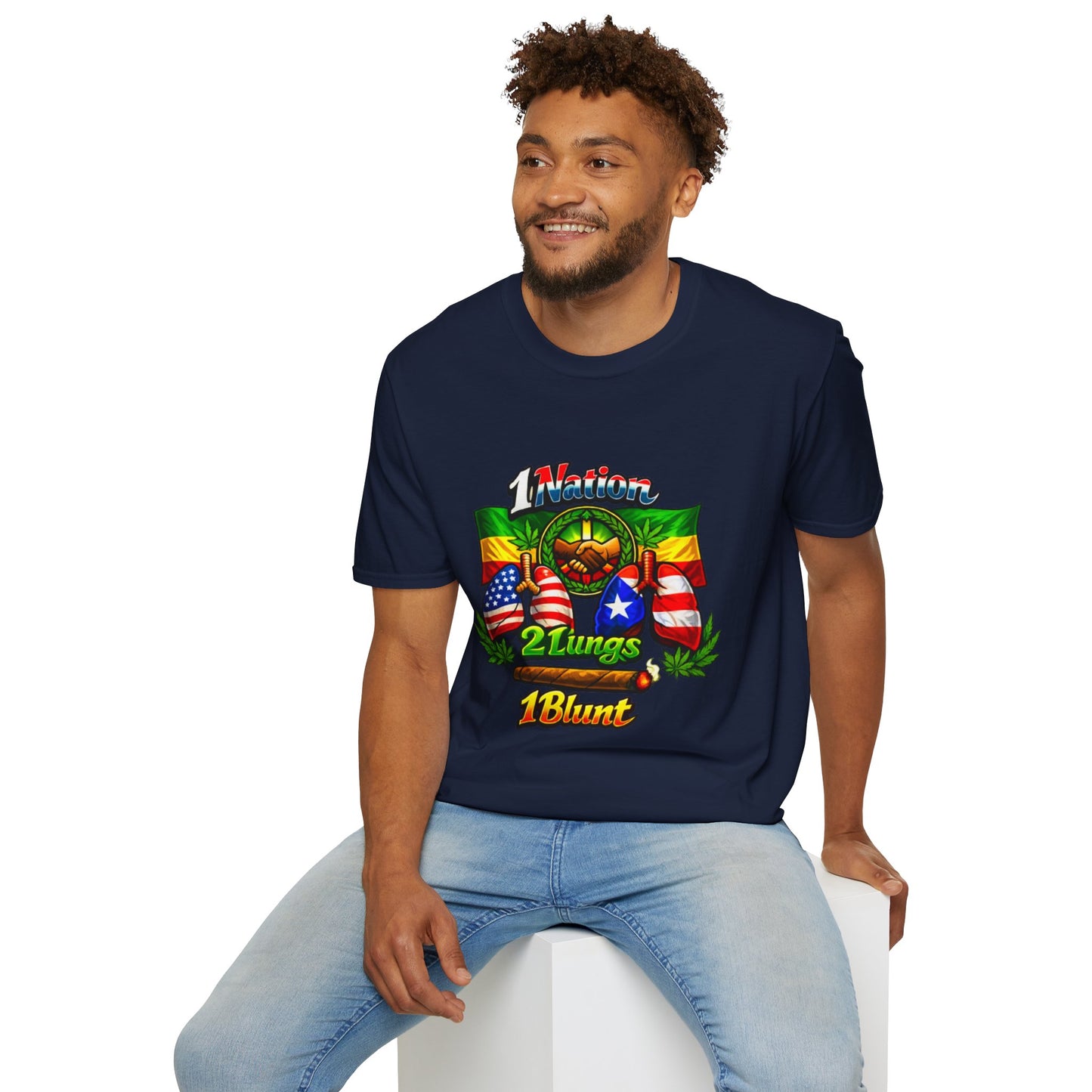 1 Nation 2 Lungs 1 Blunt- S.W.D. T-Shirt