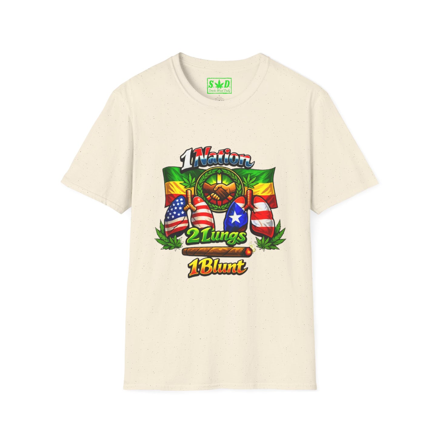 1 Nation 2 Lungs 1 Blunt- S.W.D. T-Shirt