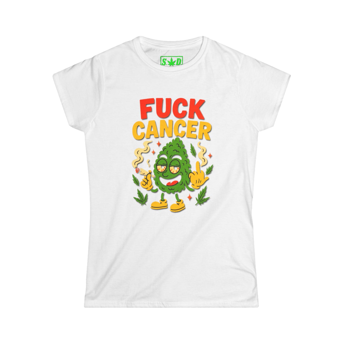 "Fuck Cancer" Cancer Support Shirt- Woman's T-Shirt