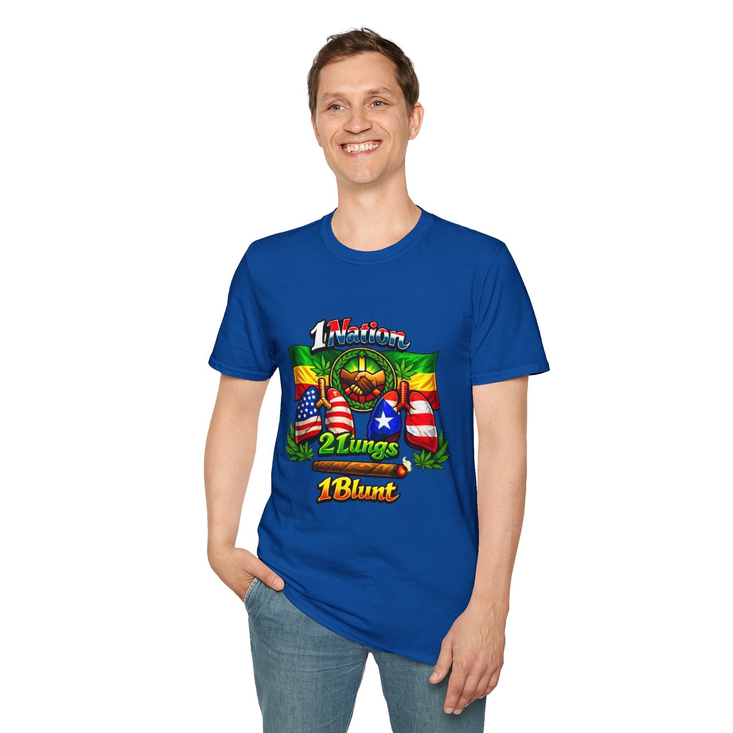 1 Nation 2 Lungs 1 Blunt- S.W.D. T-Shirt