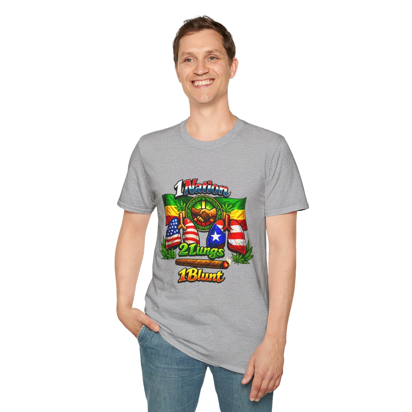 1 Nation 2 Lungs 1 Blunt- S.W.D. T-Shirt