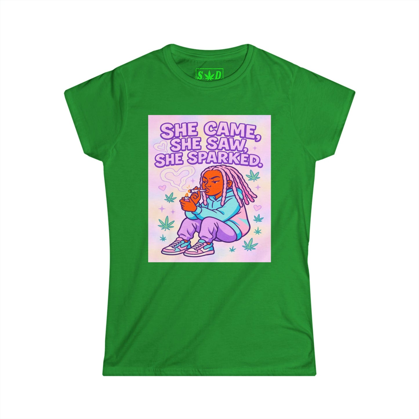 "She Came, She Saw, She Sparked"- Women's T-Shirt