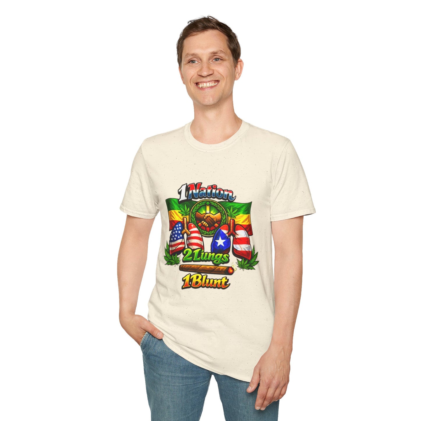 1 Nation 2 Lungs 1 Blunt- S.W.D. T-Shirt