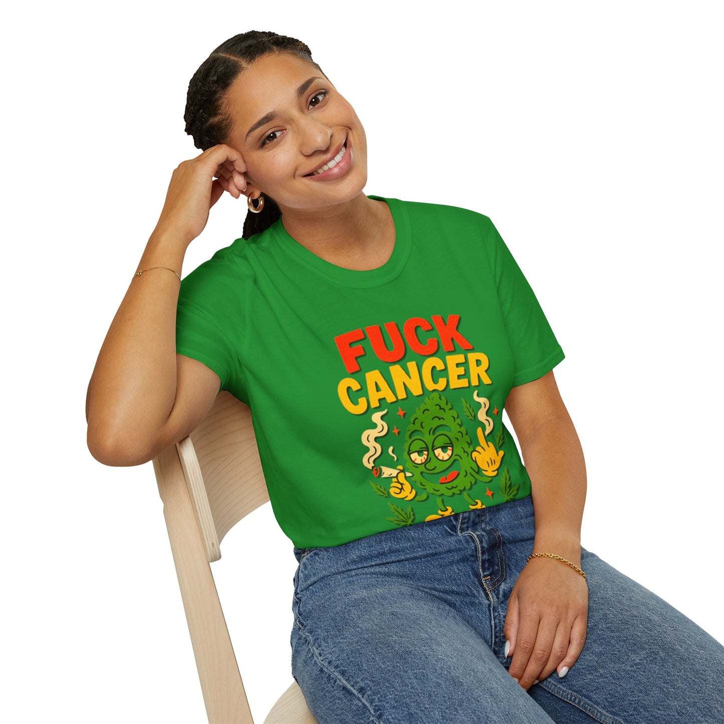 "Fuck Cancer" Cancer Support Shirt- Unisex T-Shirt