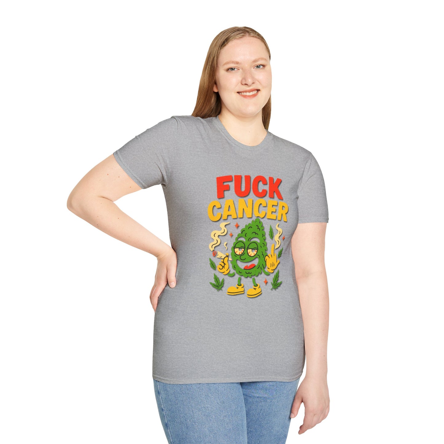 "Fuck Cancer" Cancer Support Shirt- Unisex T-Shirt