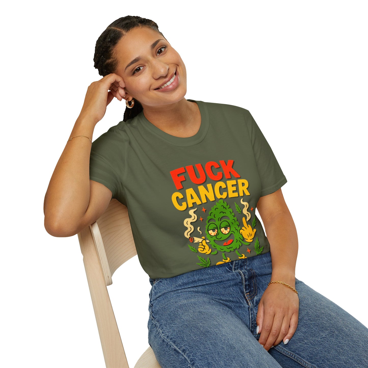 "Fuck Cancer" Cancer Support Shirt- Unisex T-Shirt