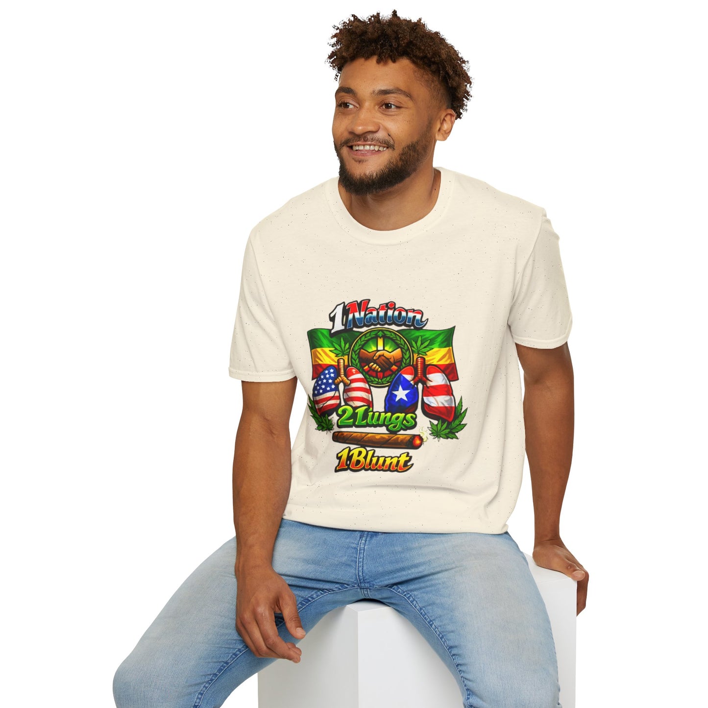 1 Nation 2 Lungs 1 Blunt- S.W.D. T-Shirt