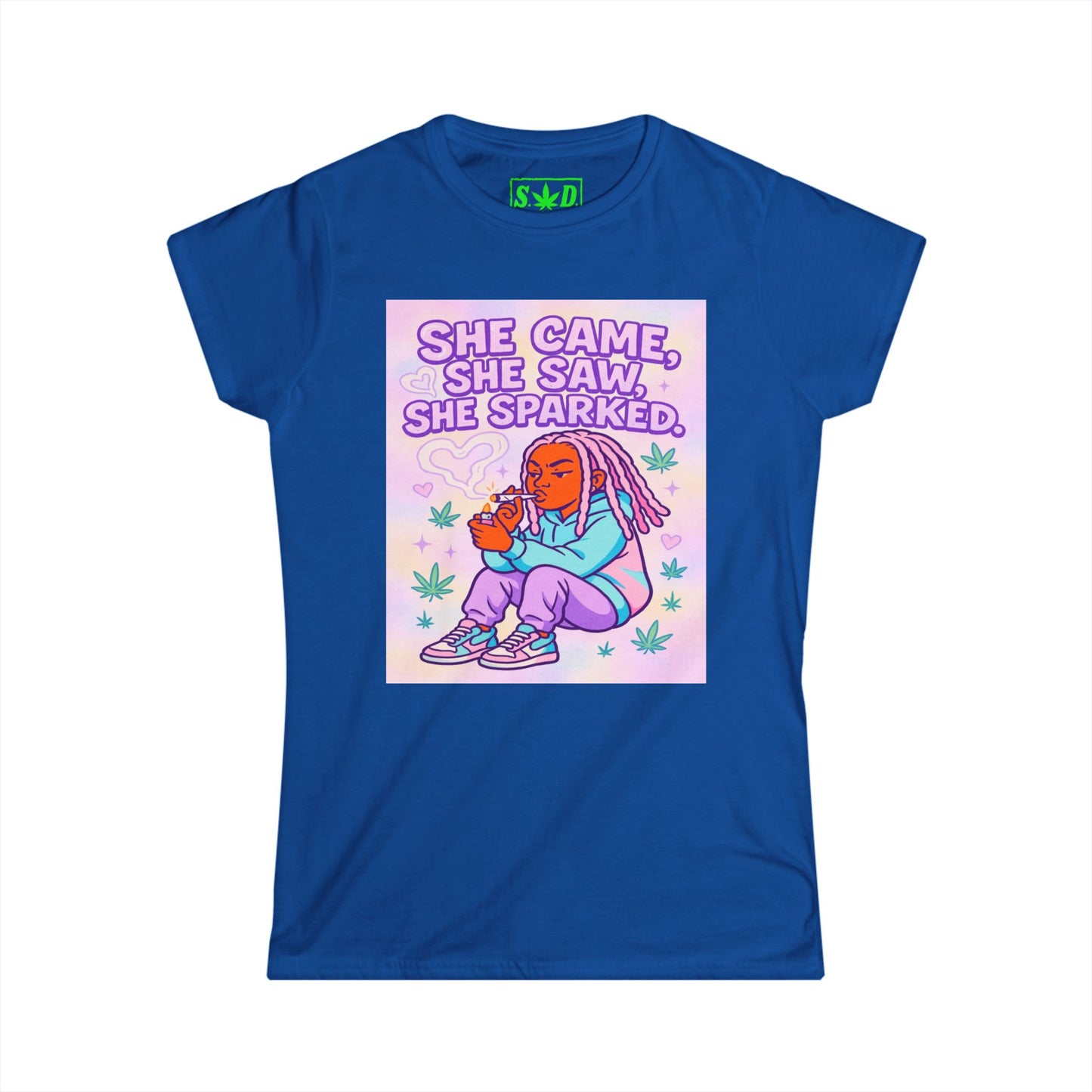 "She Came, She Saw, She Sparked"- Women's T-Shirt
