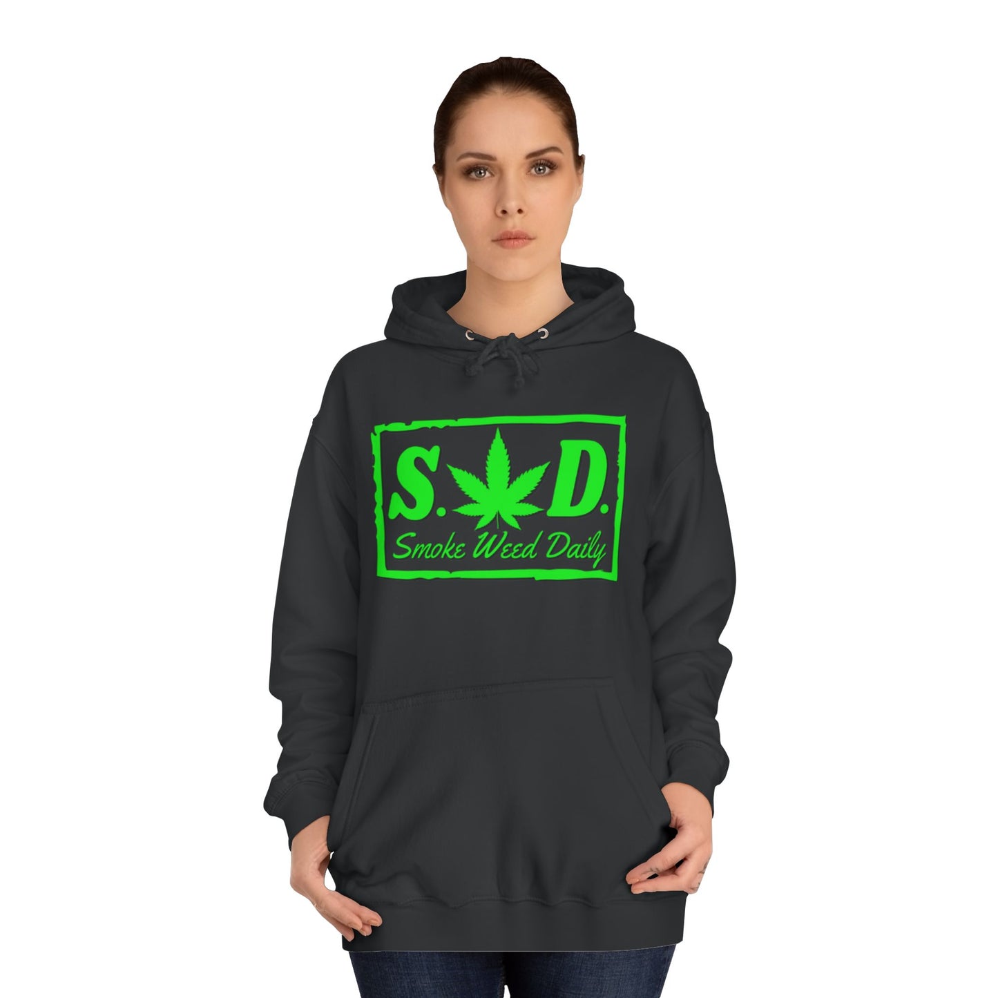 "Smoke Weed Daily"- Unisex College Hoodie