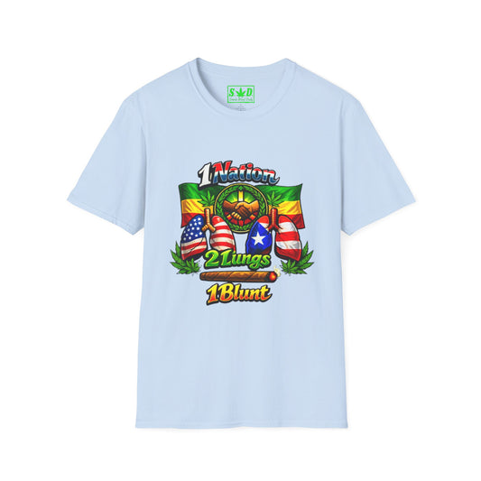 1 Nation 2 Lungs 1 Blunt- S.W.D. T-Shirt