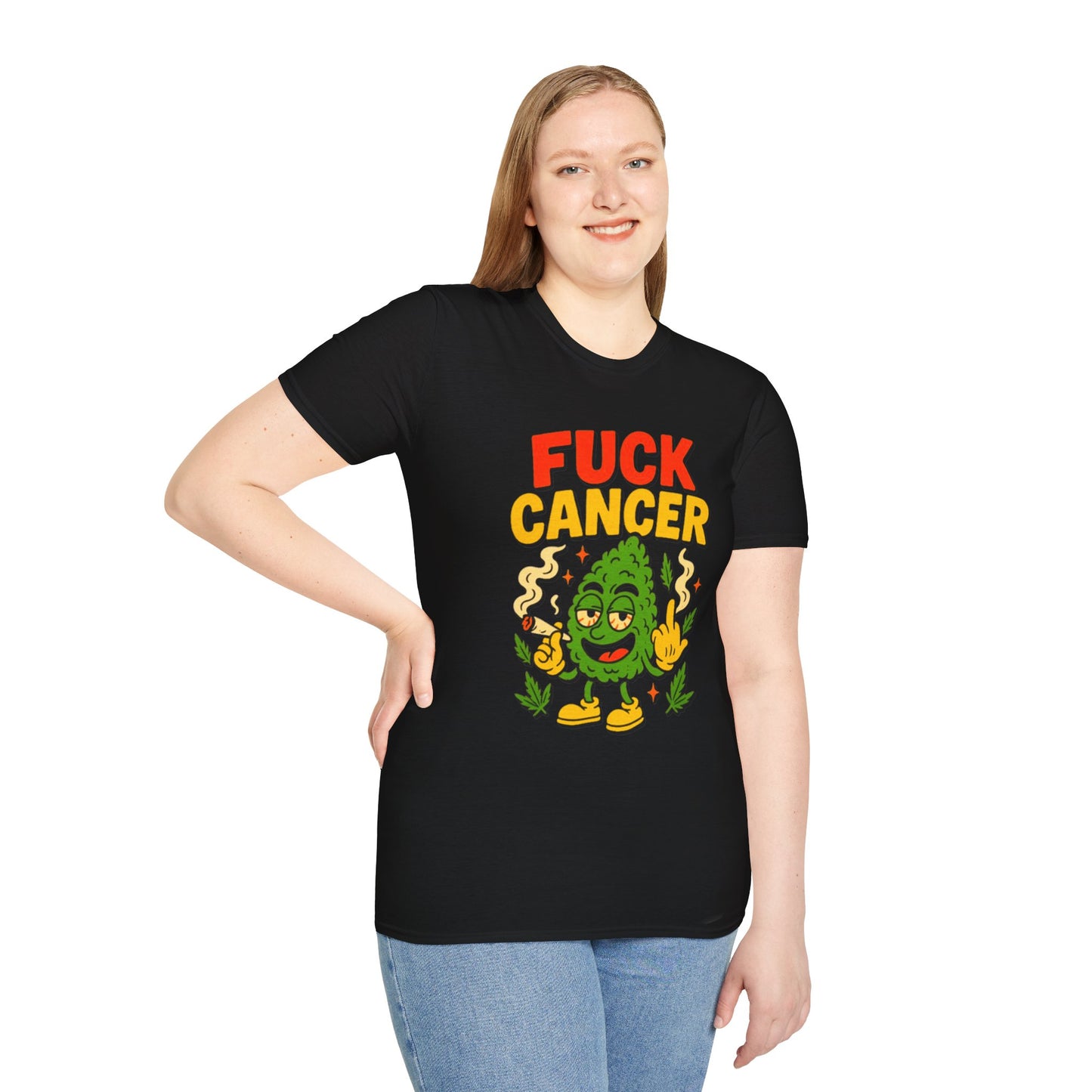 "Fuck Cancer" Cancer Support Shirt- Unisex T-Shirt
